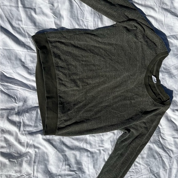 Vintage Worn In Green Long Sleeve Sweatshirt - Picture 3 of 4